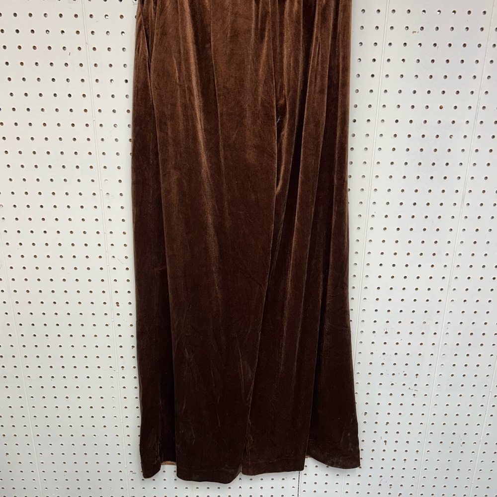 Umgee Chocolate Velvet Wide-Leg Pants - Picture 3 of 8